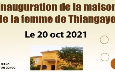 Inauguración de la Casa de la Mujer en Thiangaye (Senegal)