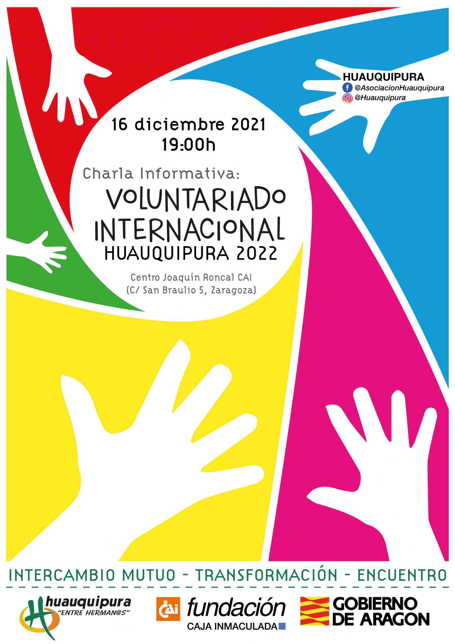 Charla sobre el programa de voluntariado internacional 2022