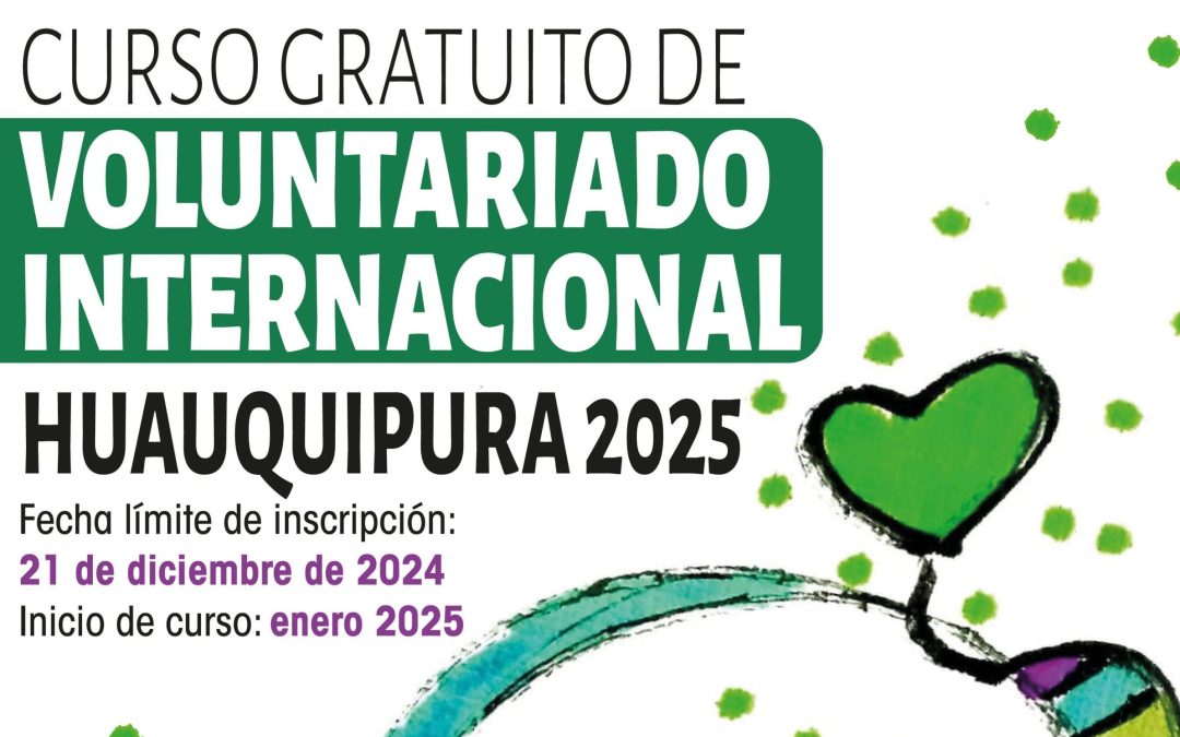 Abierta inscripción para el curso de voluntariado internacional 2025